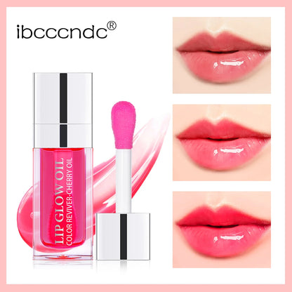 Crystal Jelly Moisturizing Lip Oil Plumping Lip Gloss Makeup Sexy Plump Lip Glow Oil Tinted Lip Plumper 6Ml 1 Piece