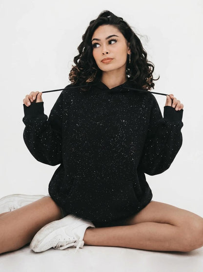 The Hoodie — Rhinestone Oversized Hoodie | Novetti